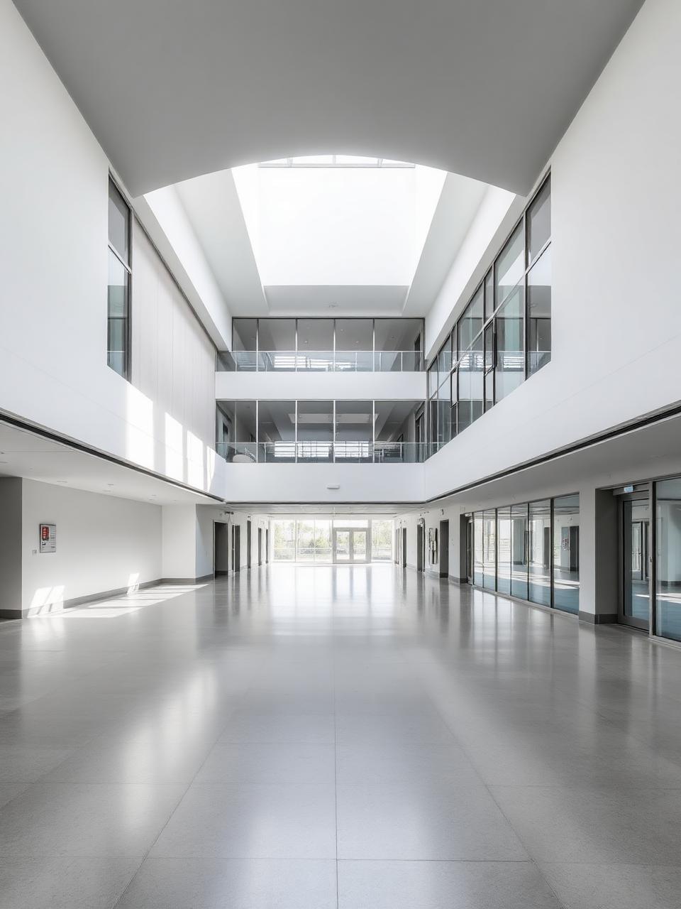 Modern healthcare atrium